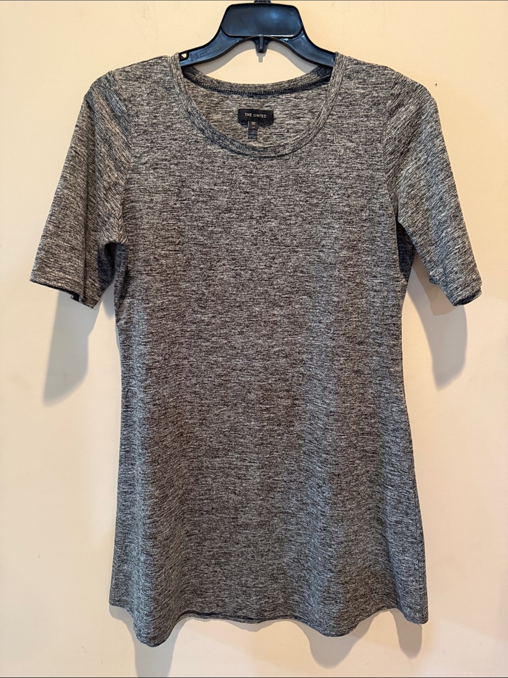 The Limited Gray Heather Short Sleeve Crewneck Tee